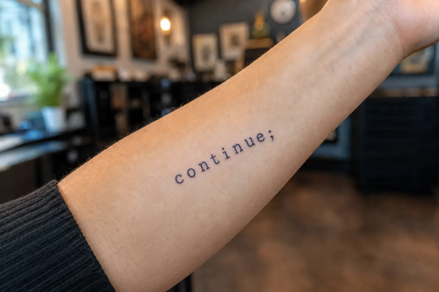 Semicolon With a Meaningful Word