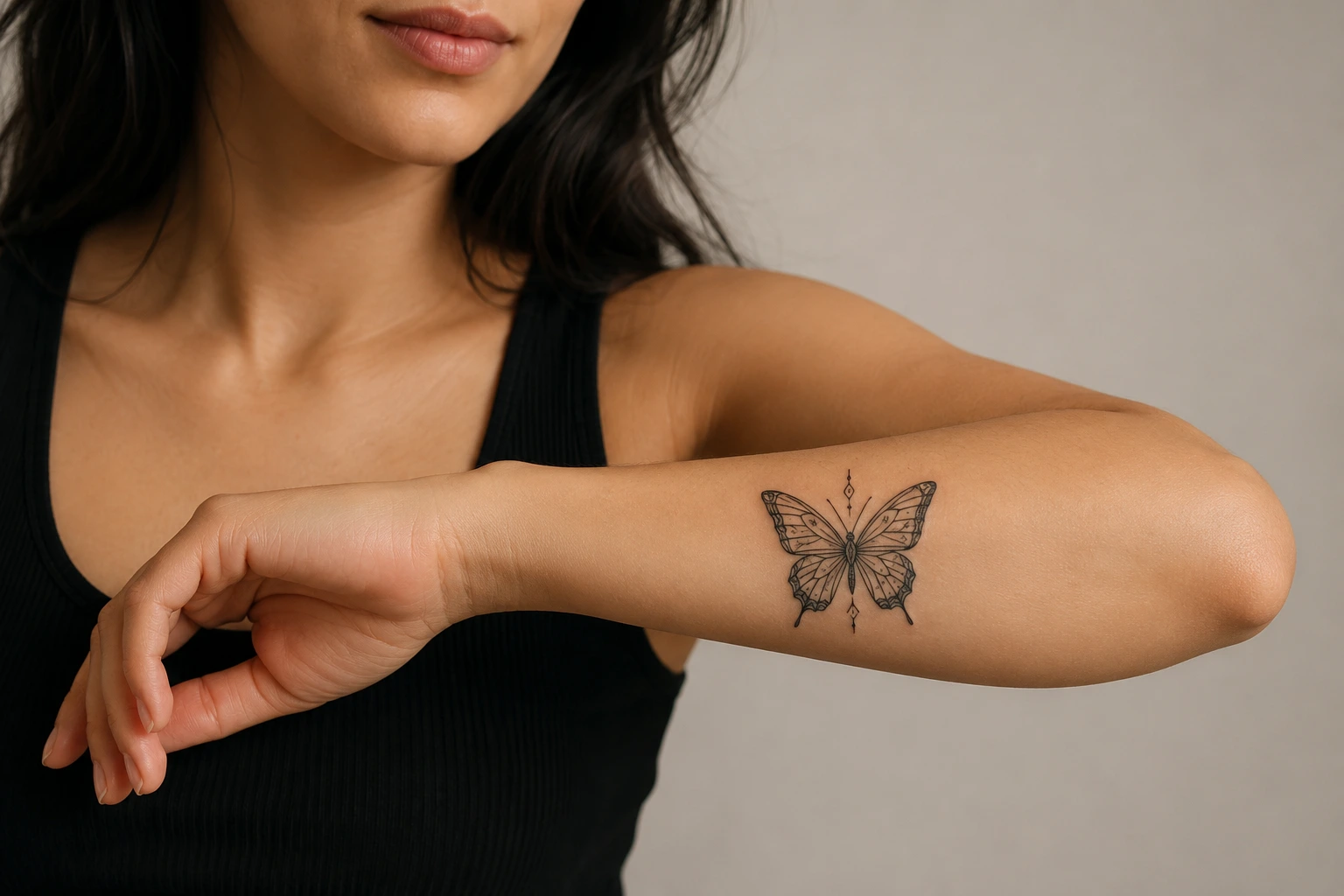Black Butterfly Tattoo