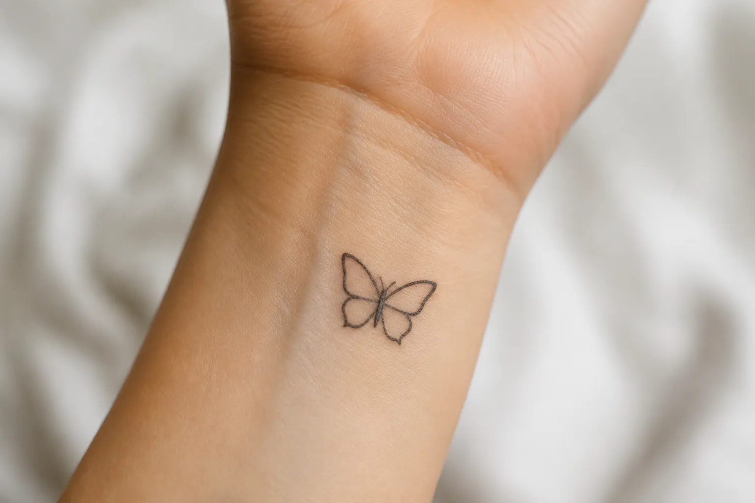 Simple Butterfly Tattoo