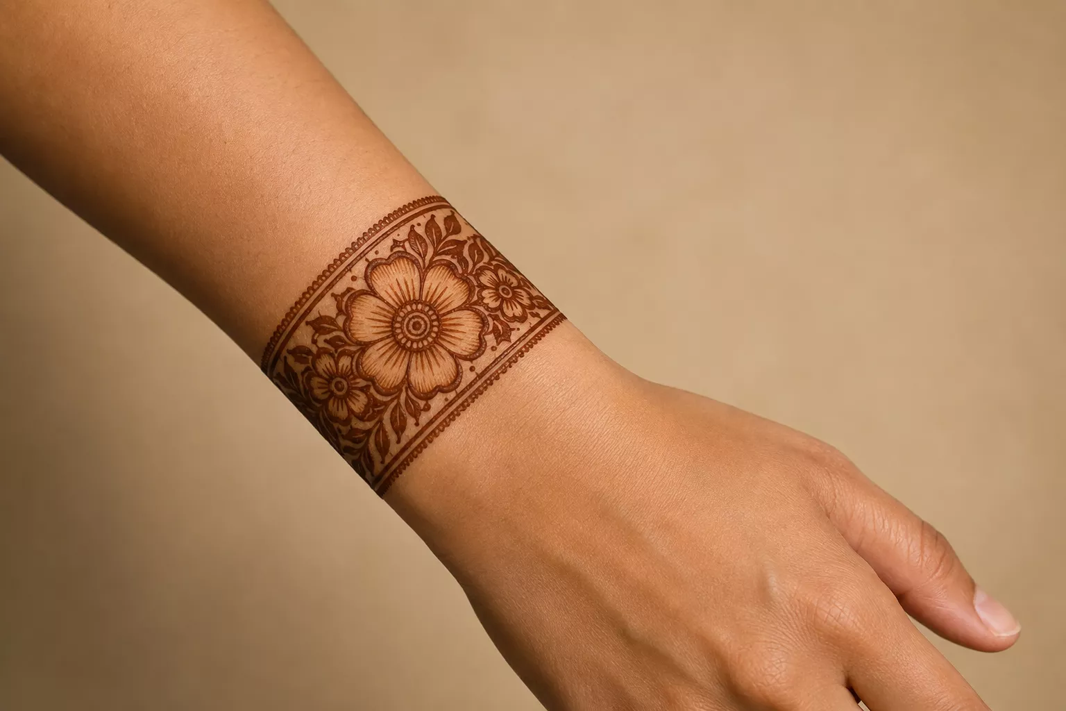 floral-henna-wrist-bracelet