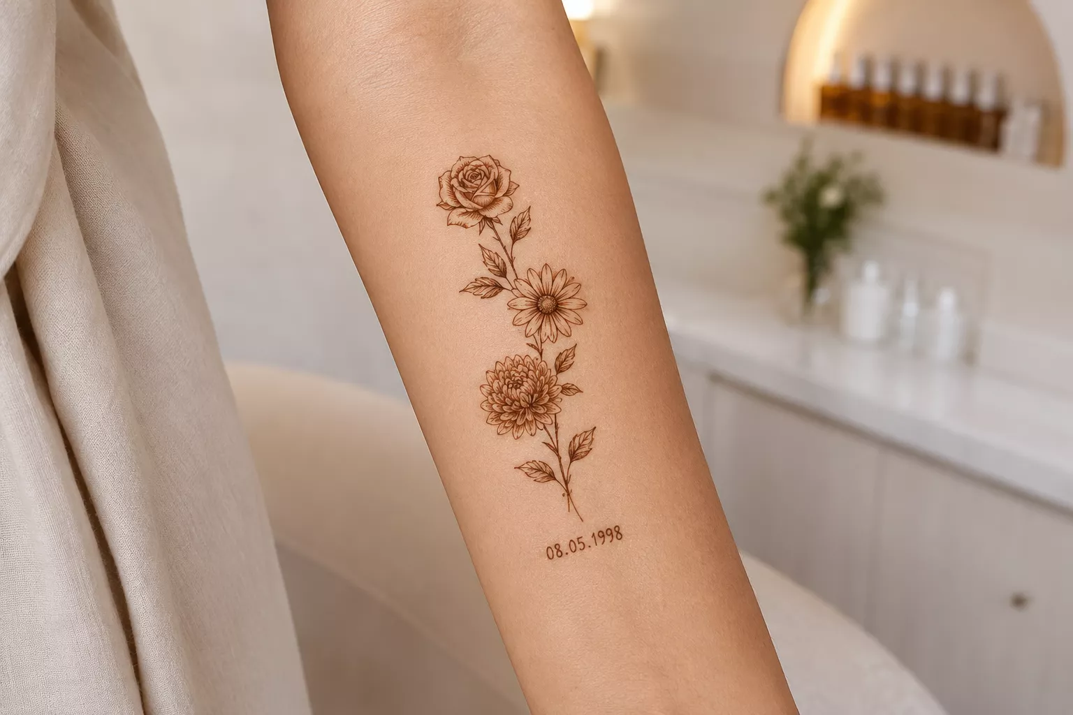 personalised-birth-flower-henna-design